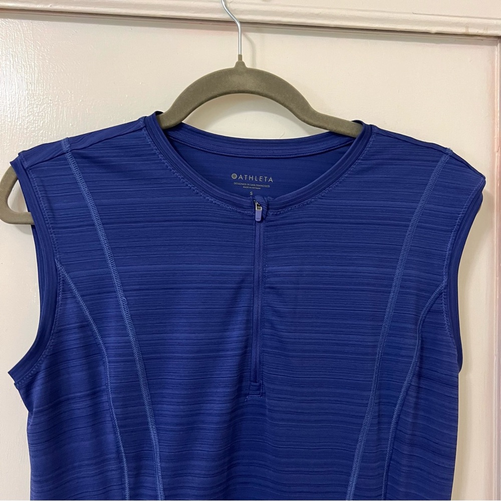 ATHLETA Pacifica Illume UPF Fitted Tank top workout shirt sleeveless pockets - Picture 5 of 9